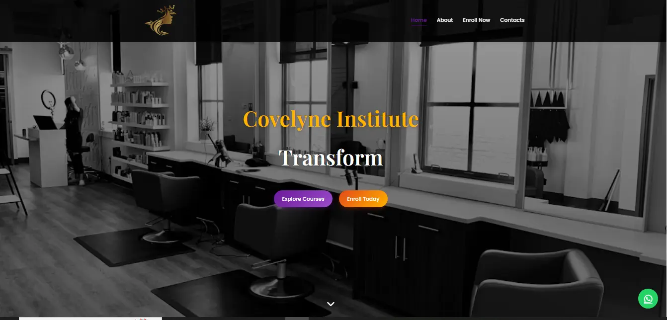 Saraha Developers Ltd. Beauty Training Institute Website